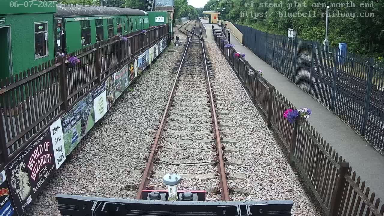 East Grinstead Station Bluebell Railway Platforms North End Live Cam - Mid Sussex, East Sussex, South East, England, United Kingdom