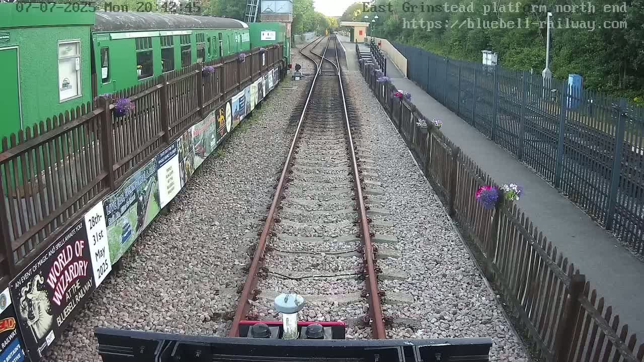 East Grinstead Station Bluebell Railway Platforms North End Live Cam - Mid Sussex, East Sussex, South East, England, United Kingdom