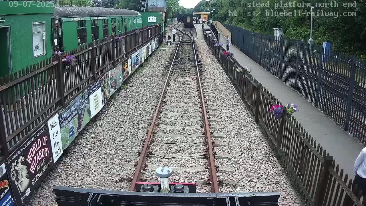 East Grinstead Station Bluebell Railway Platforms North End Live Cam - Mid Sussex, East Sussex, South East, England, United Kingdom