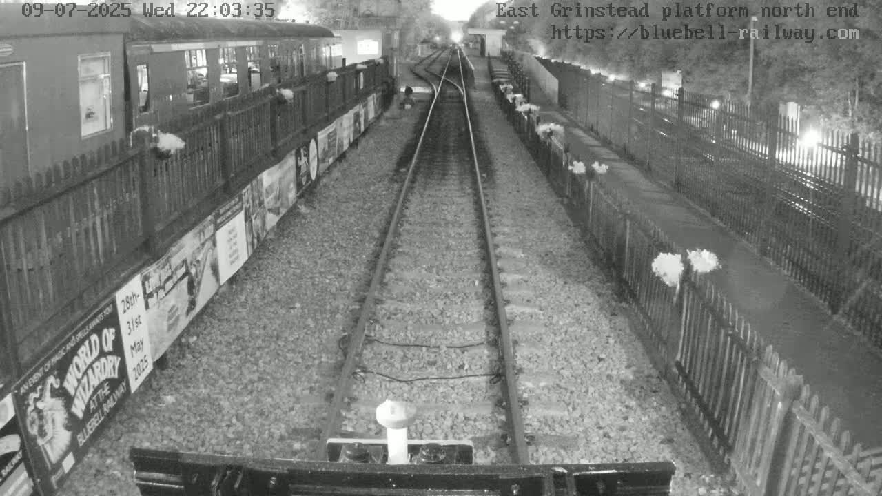 East Grinstead Station Bluebell Railway Platforms North End Live Cam - Mid Sussex, East Sussex, South East, England, United Kingdom