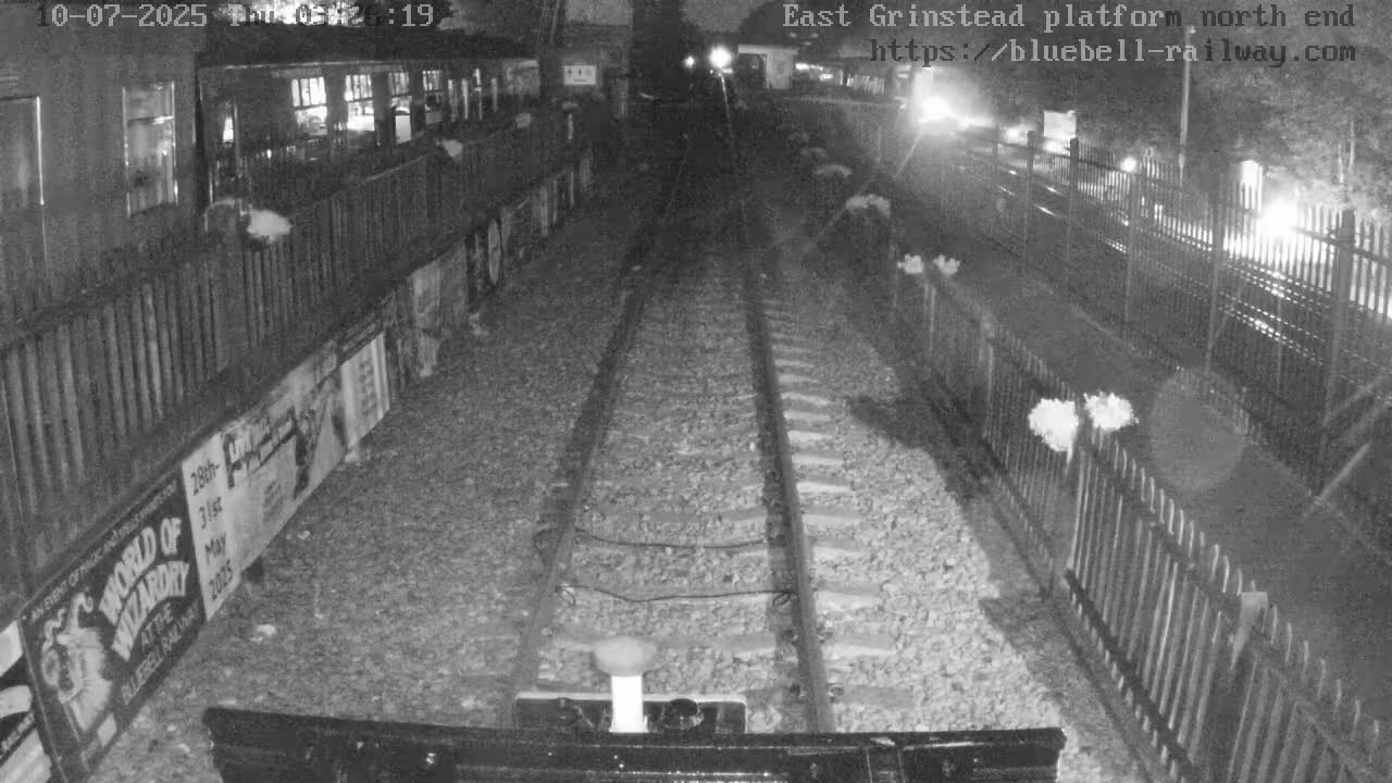 East Grinstead Station Bluebell Railway Platforms North End Live Cam - Mid Sussex, East Sussex, South East, England, United Kingdom