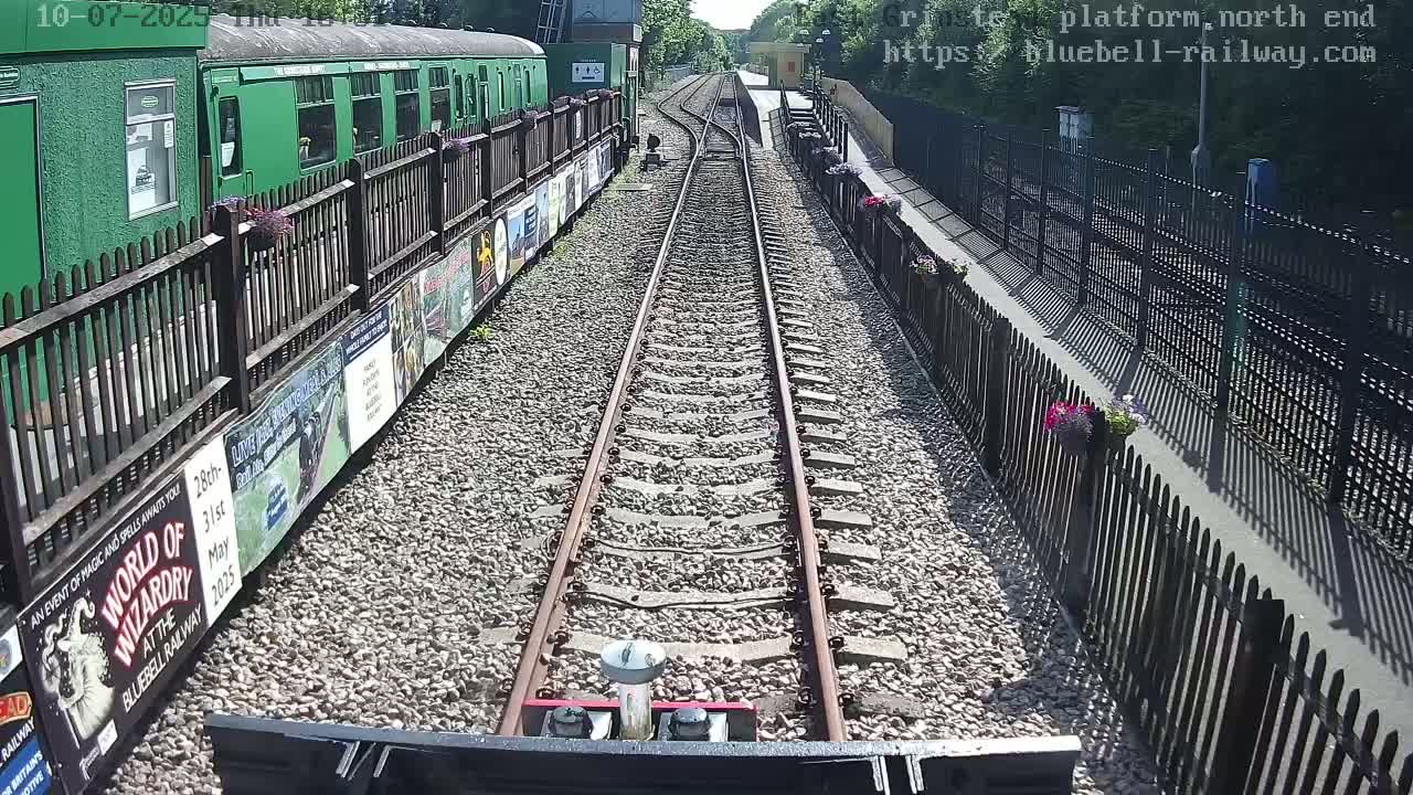 East Grinstead Station Bluebell Railway Platforms North End Live Cam - Mid Sussex, East Sussex, South East, England, United Kingdom