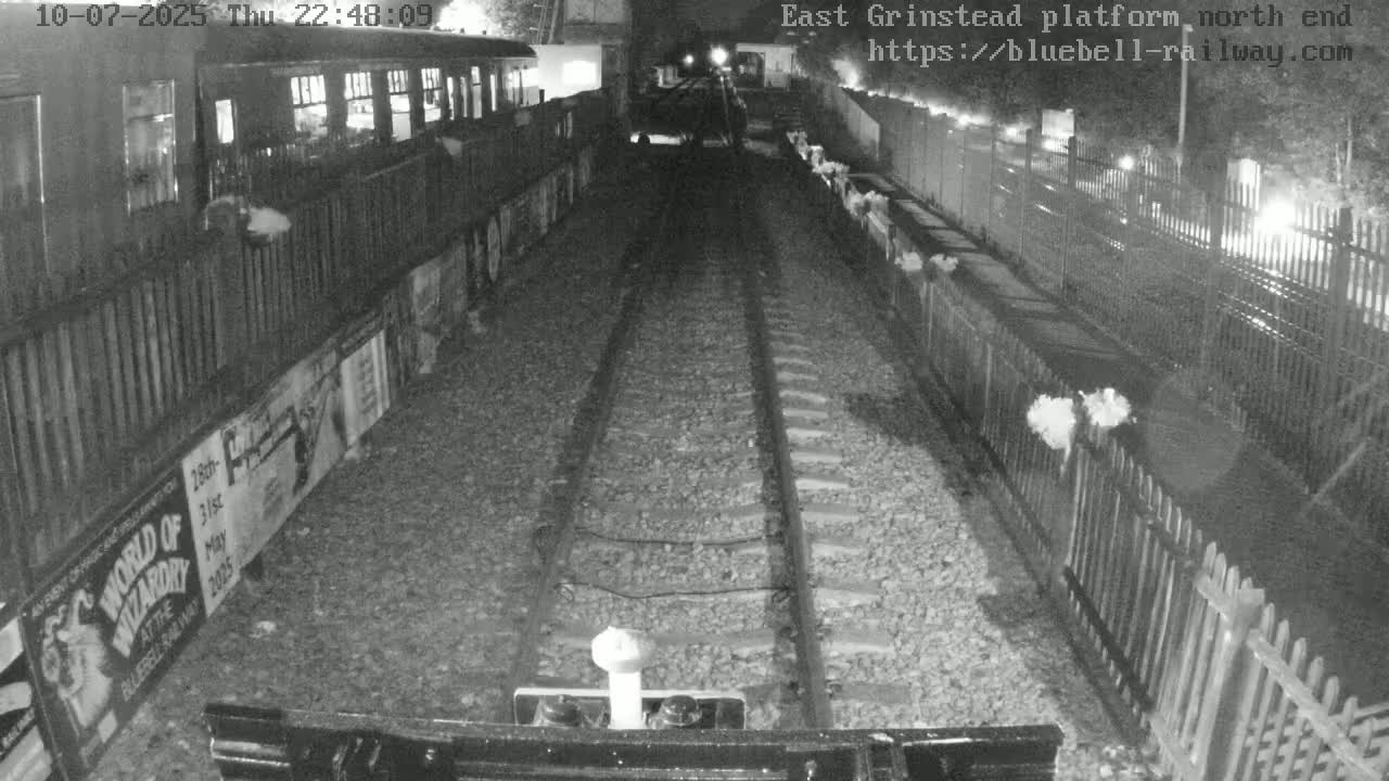 East Grinstead Station Bluebell Railway Platforms North End Live Cam - Mid Sussex, East Sussex, South East, England, United Kingdom