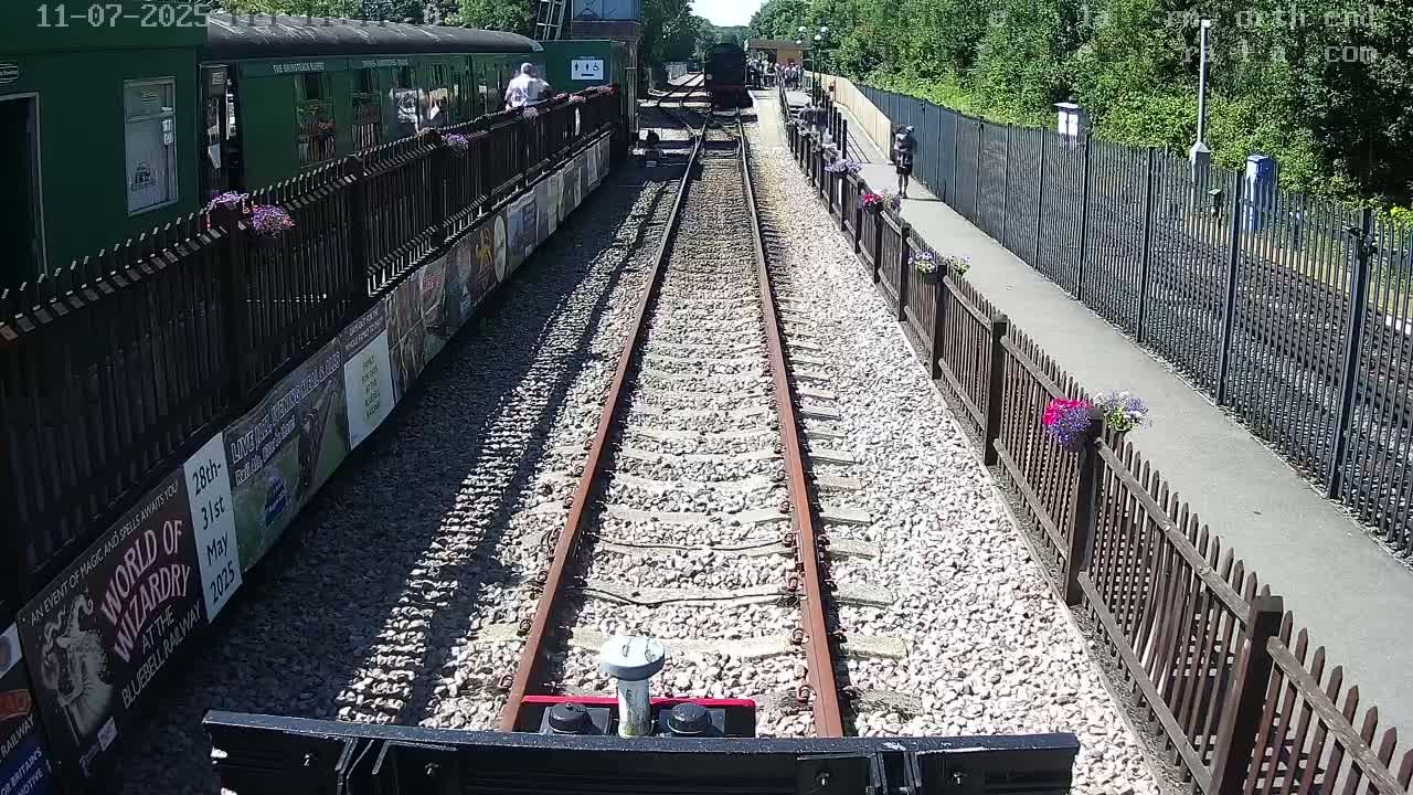 East Grinstead Station Bluebell Railway Platforms North End Live Cam - Mid Sussex, East Sussex, South East, England, United Kingdom