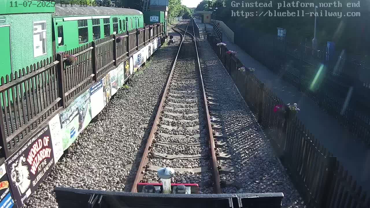 East Grinstead Station Bluebell Railway Platforms North End Live Cam - Mid Sussex, East Sussex, South East, England, United Kingdom