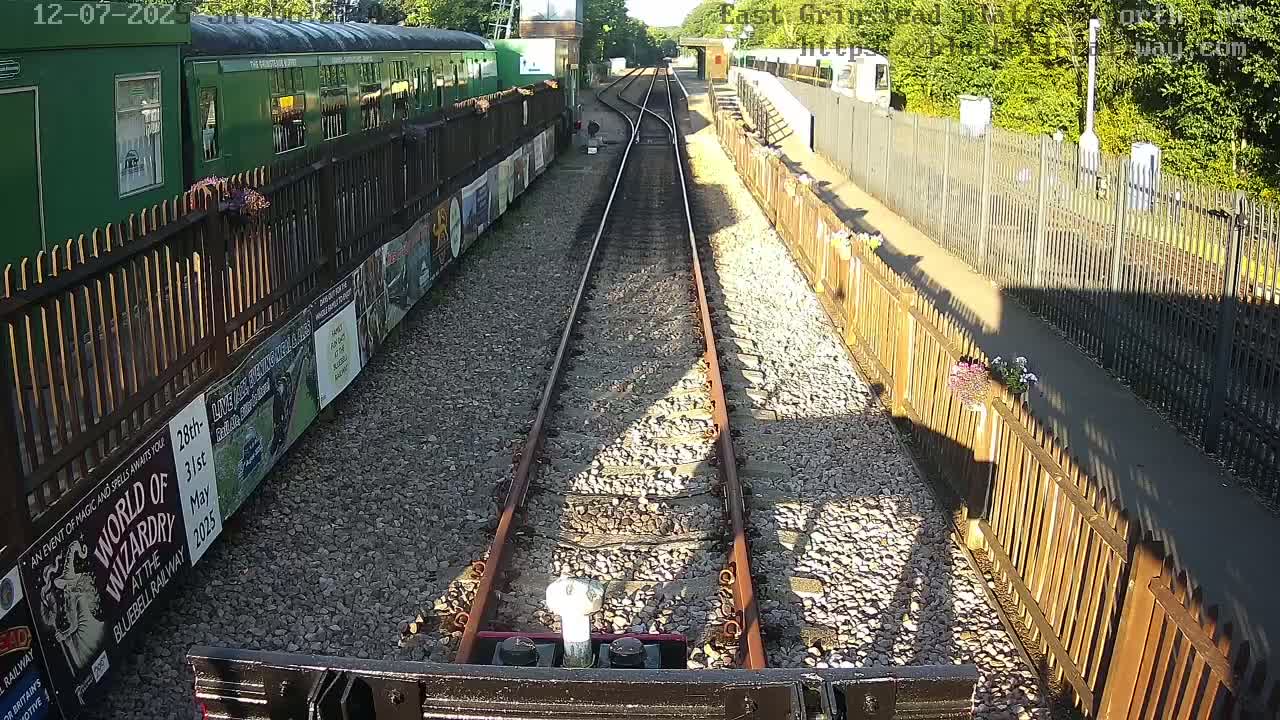 East Grinstead Station Bluebell Railway Platforms North End Live Cam - Mid Sussex, East Sussex, South East, England, United Kingdom