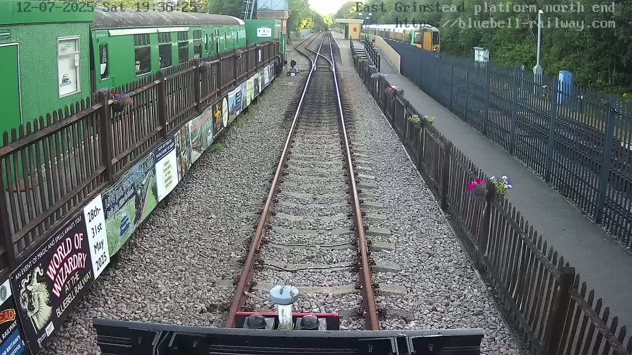 East Grinstead Station Bluebell Railway Platforms North End Live Cam - Mid Sussex, East Sussex, South East, England, United Kingdom