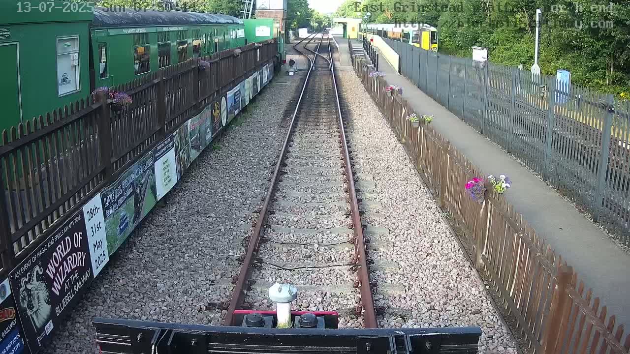 East Grinstead Station Bluebell Railway Platforms North End Live Cam - Mid Sussex, East Sussex, South East, England, United Kingdom