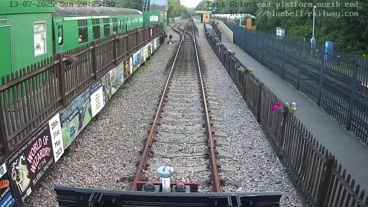 East Grinstead Station Bluebell Railway Platforms North End Live Cam - Mid Sussex, East Sussex, South East, England, United Kingdom