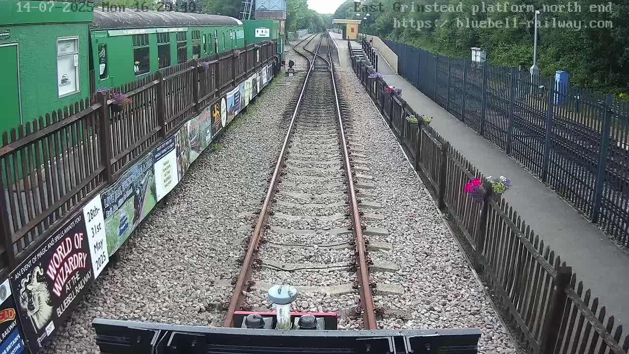 East Grinstead Station Bluebell Railway Platforms North End Live Cam - Mid Sussex, East Sussex, South East, England, United Kingdom