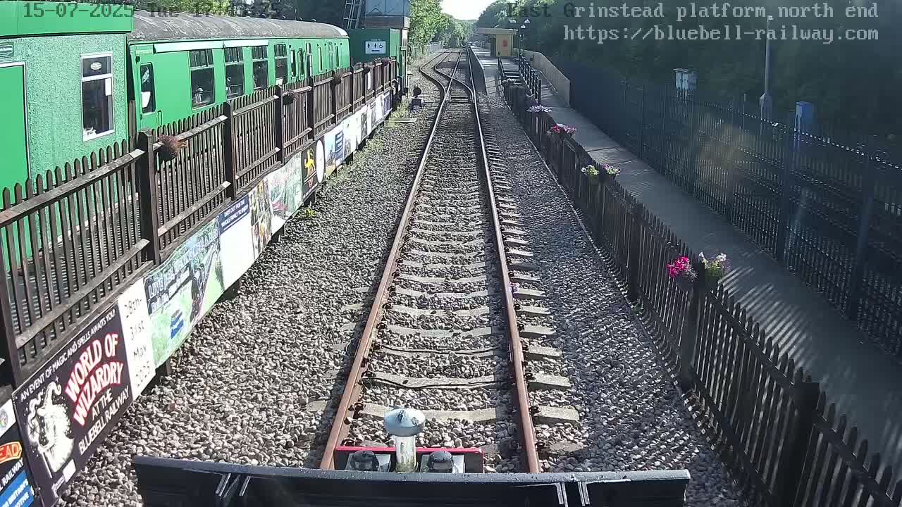 East Grinstead Station Bluebell Railway Platforms North End Live Cam - Mid Sussex, East Sussex, South East, England, United Kingdom