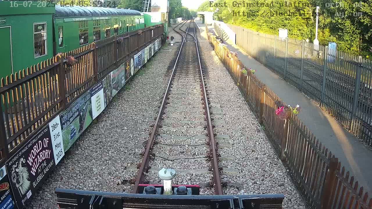East Grinstead Station Bluebell Railway Platforms North End Live Cam - Mid Sussex, East Sussex, South East, England, United Kingdom
