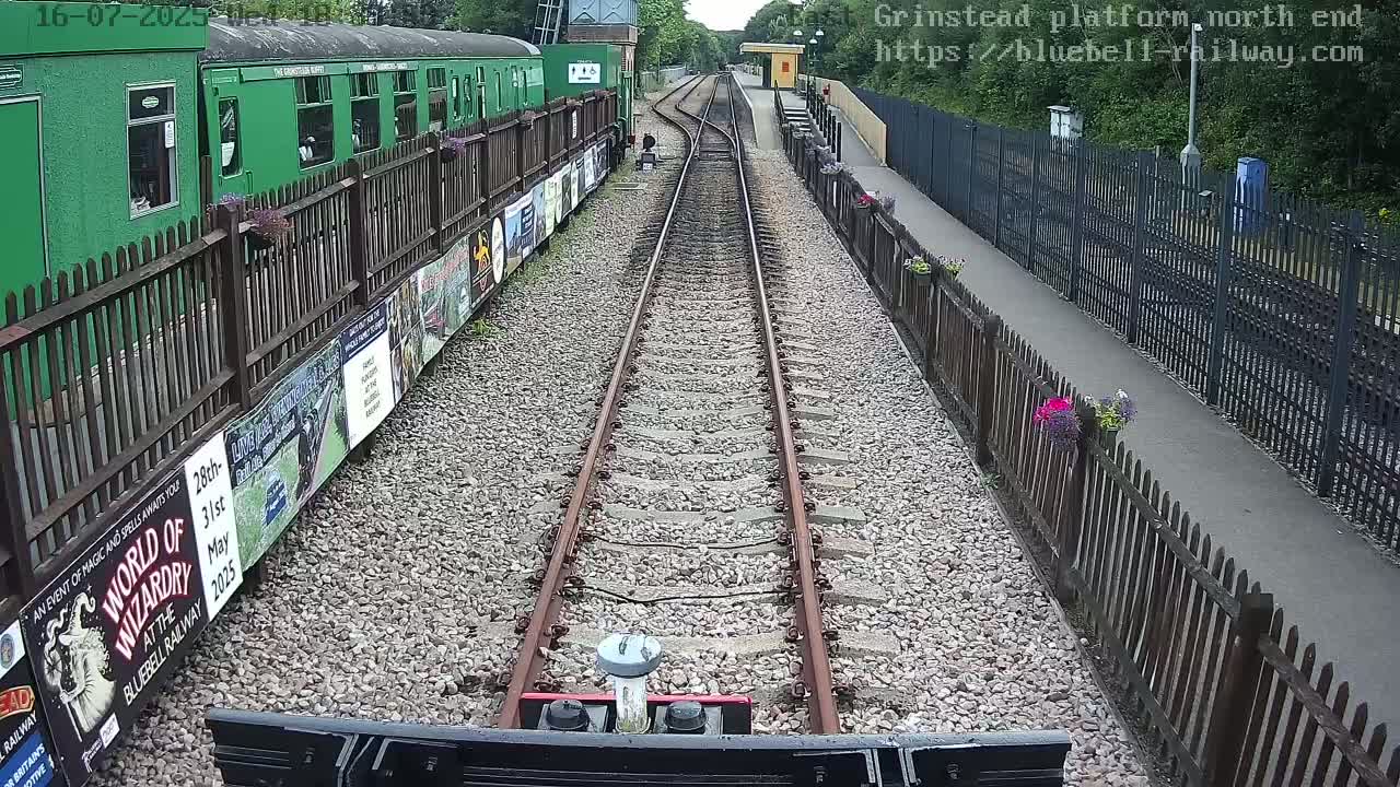 East Grinstead Station Bluebell Railway Platforms North End Live Cam - Mid Sussex, East Sussex, South East, England, United Kingdom