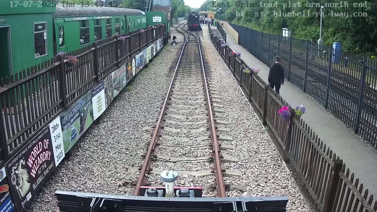 East Grinstead Station Bluebell Railway Platforms North End Live Cam - Mid Sussex, East Sussex, South East, England, United Kingdom