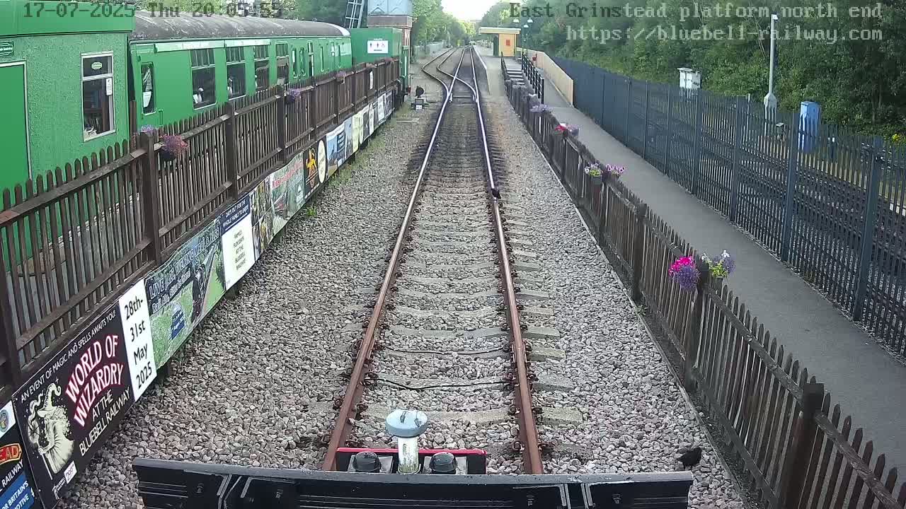 East Grinstead Station Bluebell Railway Platforms North End Live Cam - Mid Sussex, East Sussex, South East, England, United Kingdom