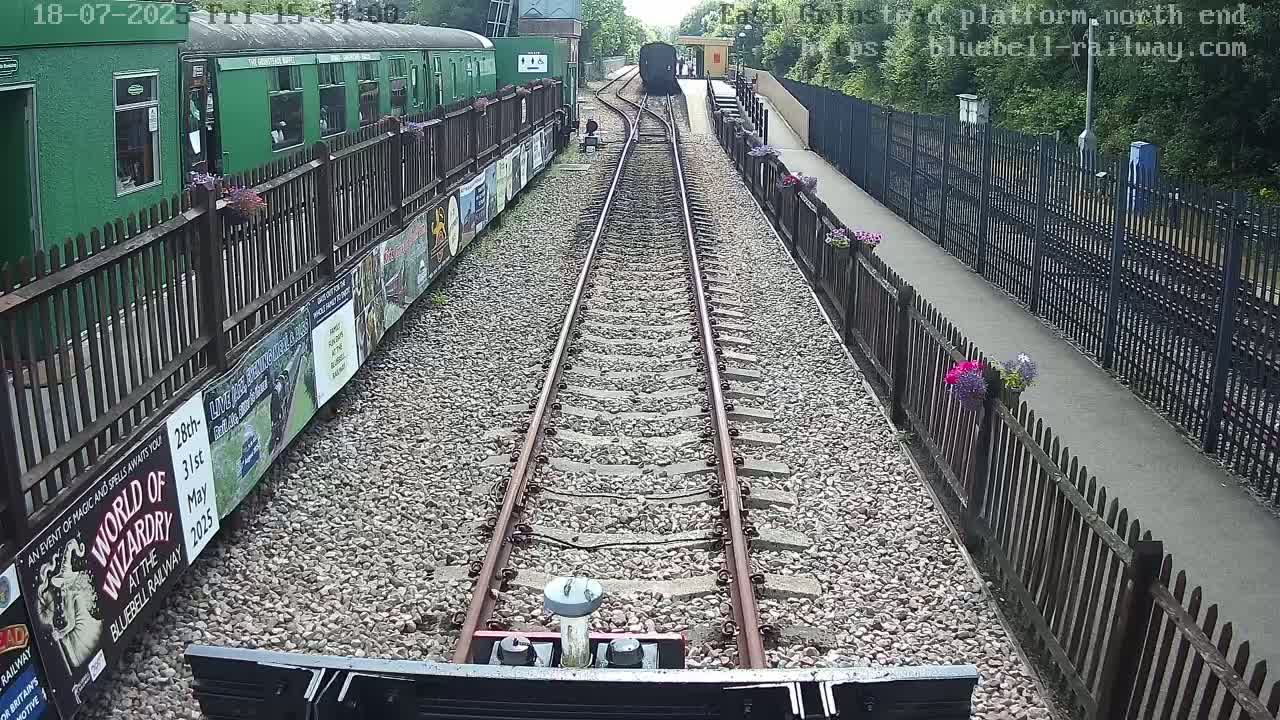 East Grinstead Station Bluebell Railway Platforms North End Live Cam - Mid Sussex, East Sussex, South East, England, United Kingdom