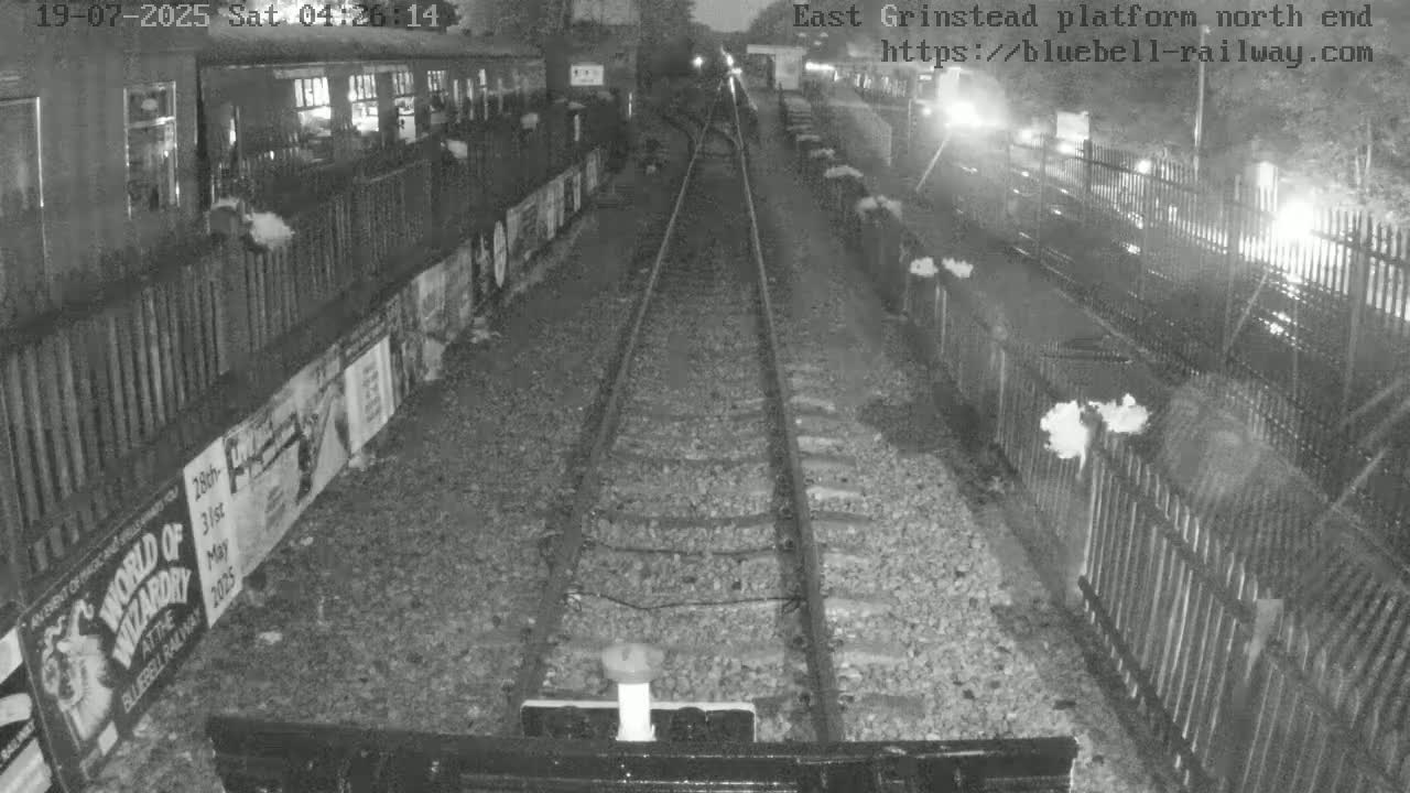 East Grinstead Station Bluebell Railway Platforms North End Live Cam - Mid Sussex, East Sussex, South East, England, United Kingdom