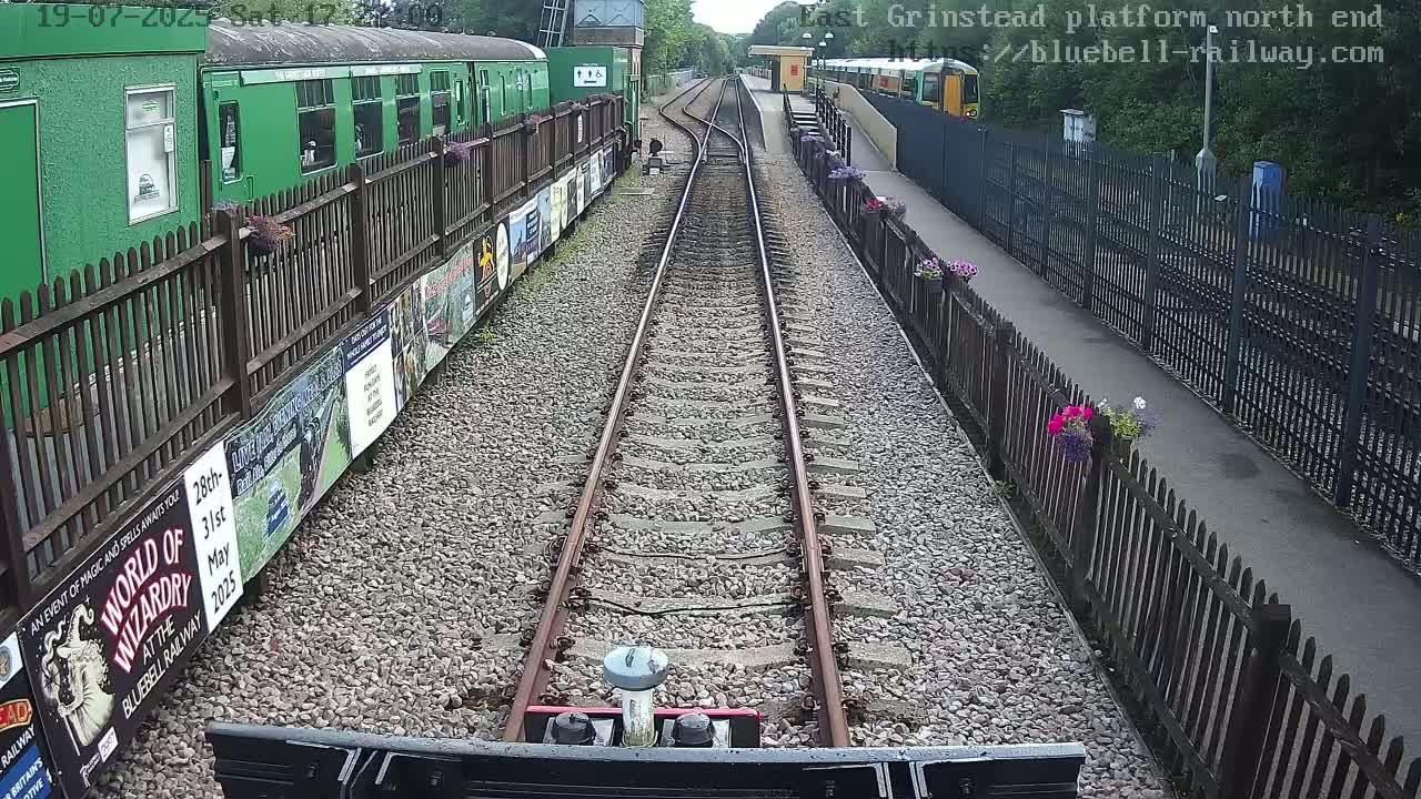 East Grinstead Station Bluebell Railway Platforms North End Live Cam - Mid Sussex, East Sussex, South East, England, United Kingdom