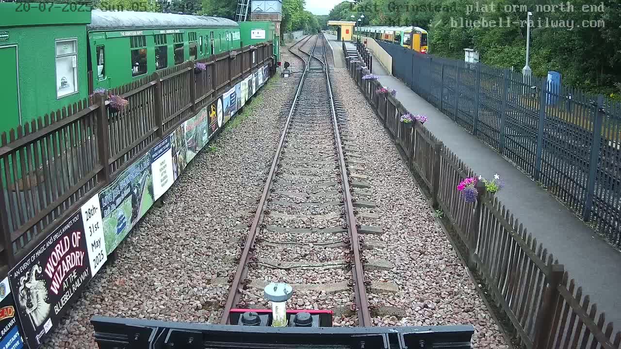 East Grinstead Station Bluebell Railway Platforms North End Live Cam - Mid Sussex, East Sussex, South East, England, United Kingdom