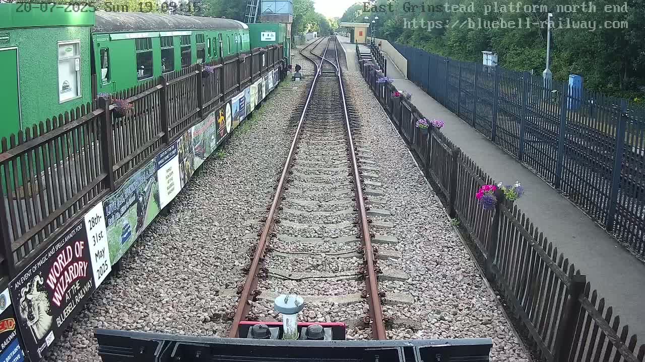 East Grinstead Station Bluebell Railway Platforms North End Live Cam - Mid Sussex, East Sussex, South East, England, United Kingdom