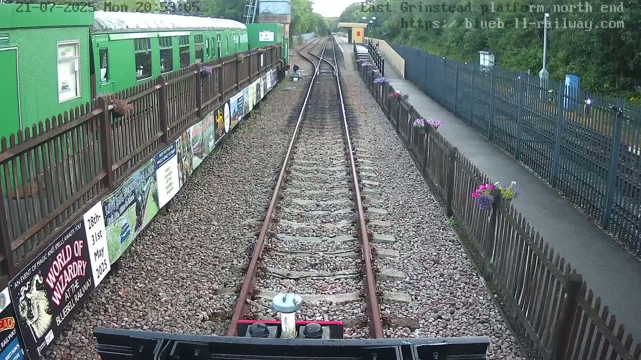 East Grinstead Station Bluebell Railway Platforms North End Live Cam - Mid Sussex, East Sussex, South East, England, United Kingdom