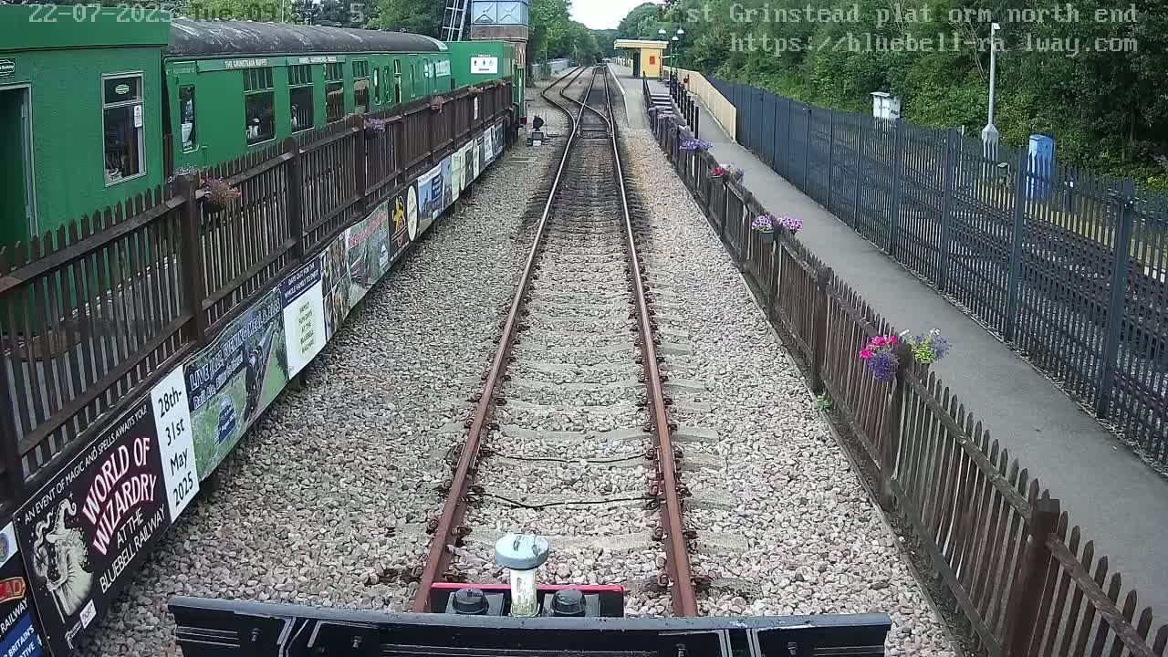 East Grinstead Station Bluebell Railway Platforms North End Live Cam - Mid Sussex, East Sussex, South East, England, United Kingdom