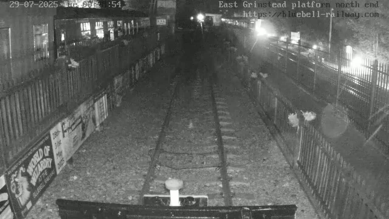 East Grinstead Station Bluebell Railway Platforms North End Live Cam - Mid Sussex, East Sussex, South East, England, United Kingdom