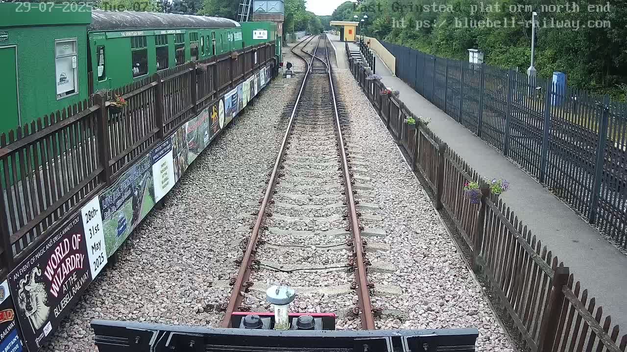 East Grinstead Station Bluebell Railway Platforms North End Live Cam - Mid Sussex, East Sussex, South East, England, United Kingdom