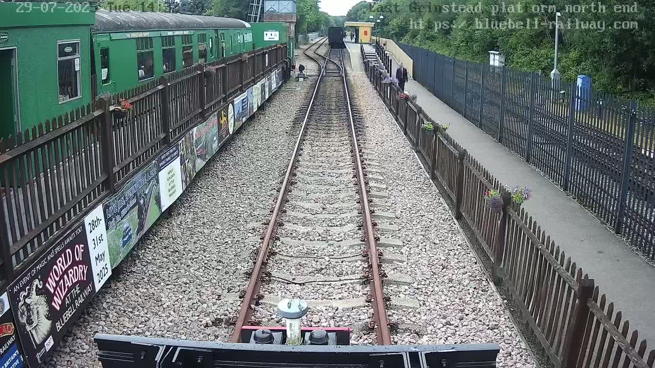 East Grinstead Station Bluebell Railway Platforms North End Live Cam - Mid Sussex, East Sussex, South East, England, United Kingdom