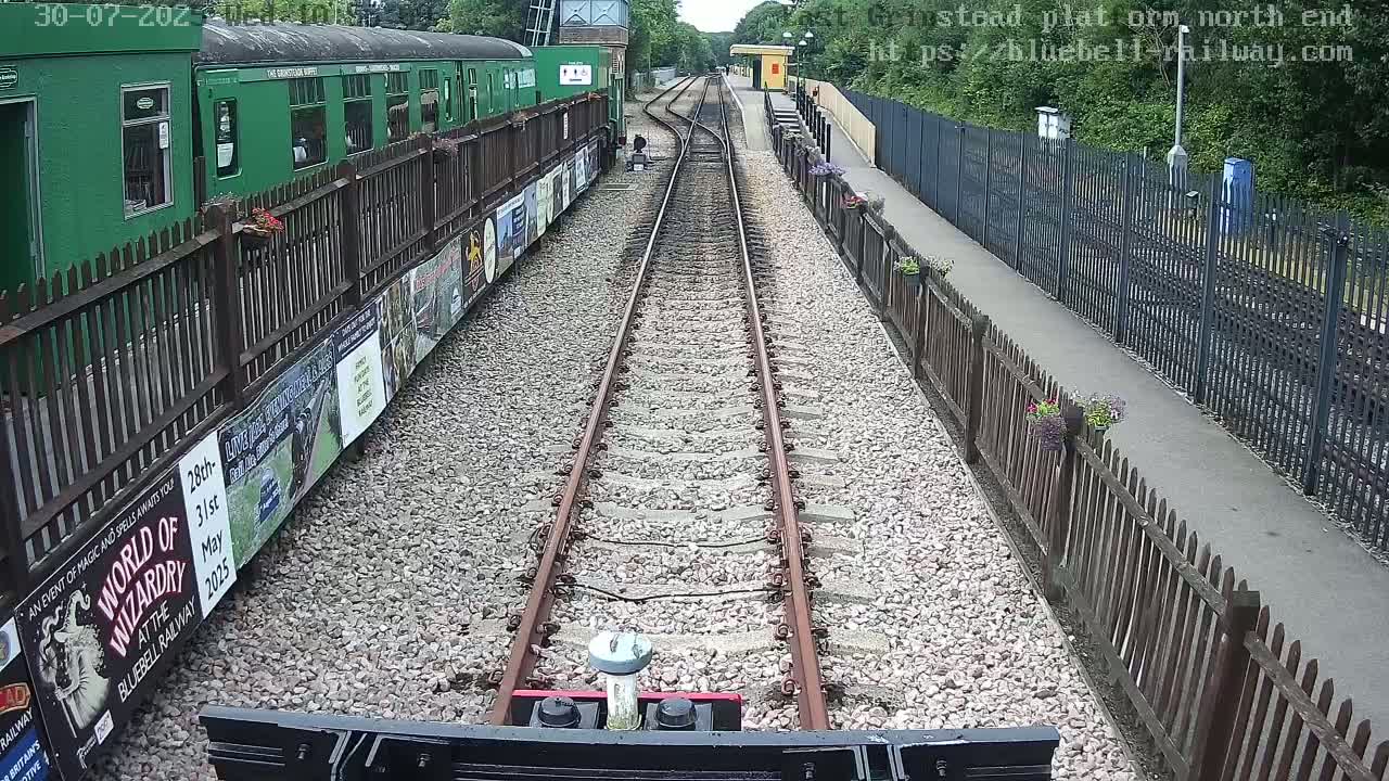 East Grinstead Station Bluebell Railway Platforms North End Live Cam - Mid Sussex, East Sussex, South East, England, United Kingdom