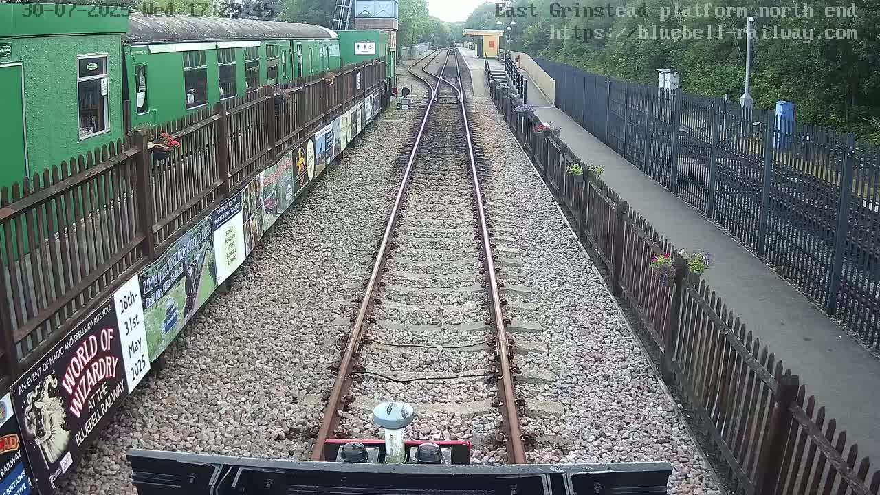 East Grinstead Station Bluebell Railway Platforms North End Live Cam - Mid Sussex, East Sussex, South East, England, United Kingdom