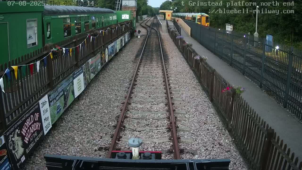 East Grinstead Station Bluebell Railway Platforms North End Live Cam - Mid Sussex, East Sussex, South East, England, United Kingdom