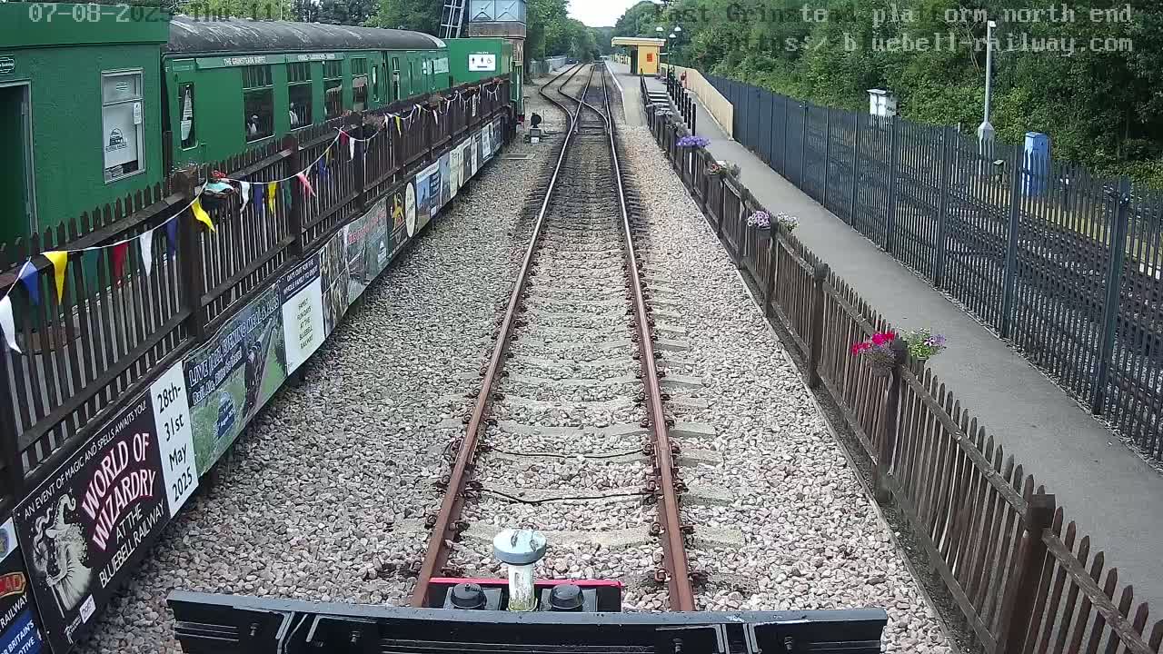 East Grinstead Station Bluebell Railway Platforms North End Live Cam - Mid Sussex, East Sussex, South East, England, United Kingdom