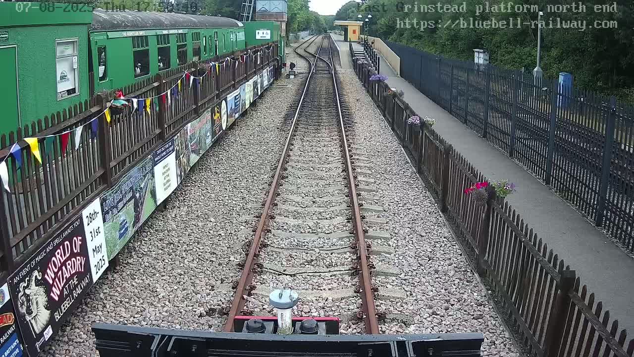 East Grinstead Station Bluebell Railway Platforms North End Live Cam - Mid Sussex, East Sussex, South East, England, United Kingdom