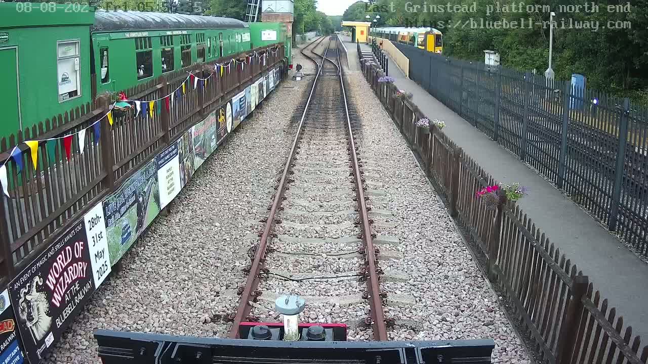 East Grinstead Station Bluebell Railway Platforms North End Live Cam - Mid Sussex, East Sussex, South East, England, United Kingdom