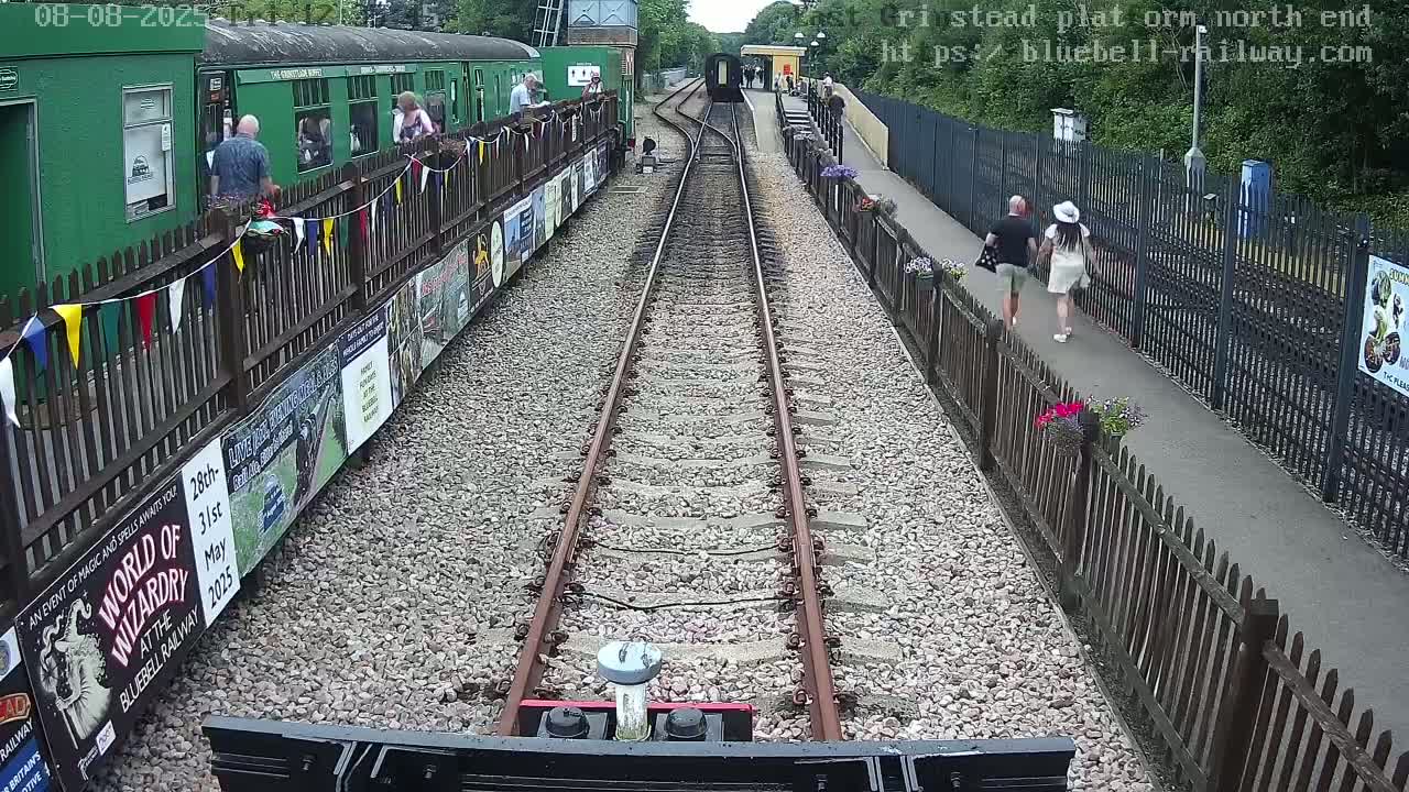 East Grinstead Station Bluebell Railway Platforms North End Live Cam - Mid Sussex, East Sussex, South East, England, United Kingdom