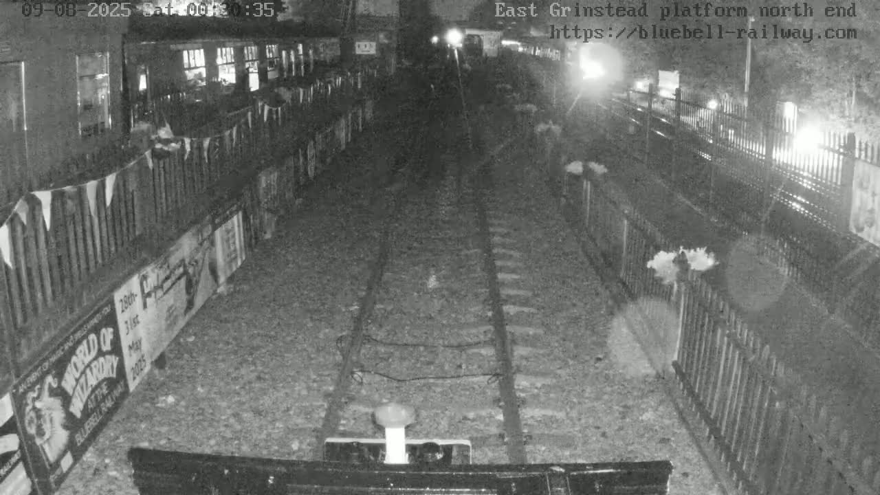 East Grinstead Station Bluebell Railway Platforms North End Live Cam - Mid Sussex, East Sussex, South East, England, United Kingdom