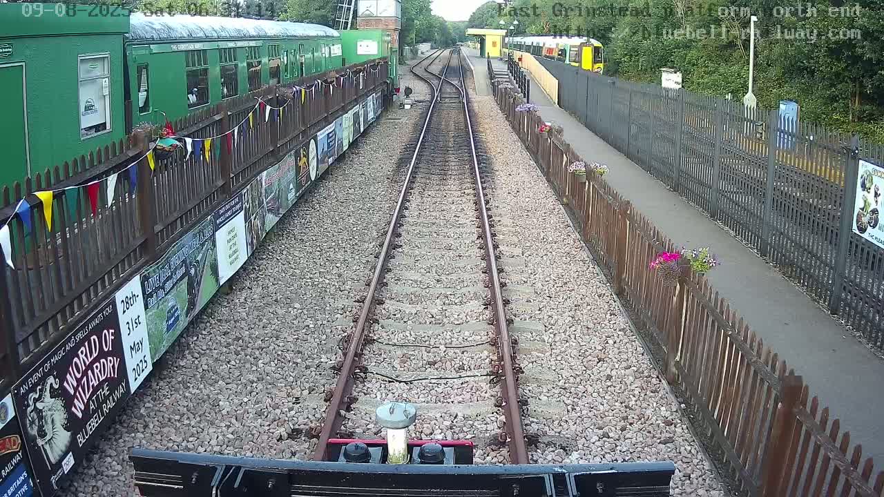 East Grinstead Station Bluebell Railway Platforms North End Live Cam - Mid Sussex, East Sussex, South East, England, United Kingdom