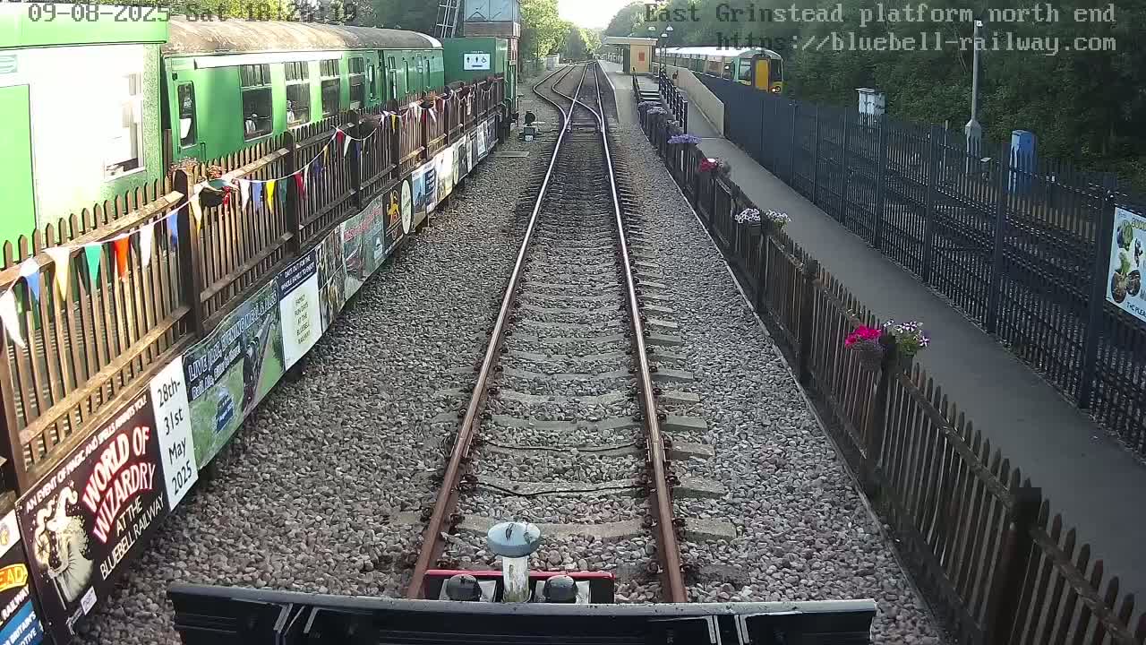 East Grinstead Station Bluebell Railway Platforms North End Live Cam - Mid Sussex, East Sussex, South East, England, United Kingdom