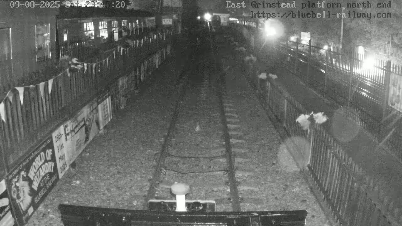 East Grinstead Station Bluebell Railway Platforms North End Live Cam - Mid Sussex, East Sussex, South East, England, United Kingdom