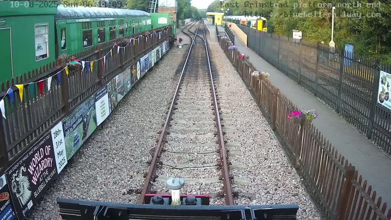 East Grinstead Station Bluebell Railway Platforms North End Live Cam - Mid Sussex, East Sussex, South East, England, United Kingdom