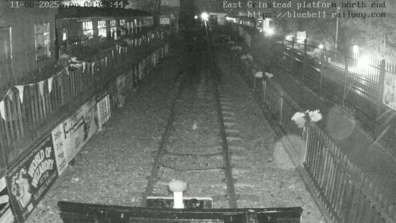 East Grinstead Station Bluebell Railway Platforms North End Live Cam - Mid Sussex, East Sussex, South East, England, United Kingdom