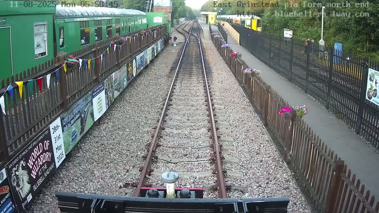 East Grinstead Station Bluebell Railway Platforms North End Live Cam - Mid Sussex, East Sussex, South East, England, United Kingdom
