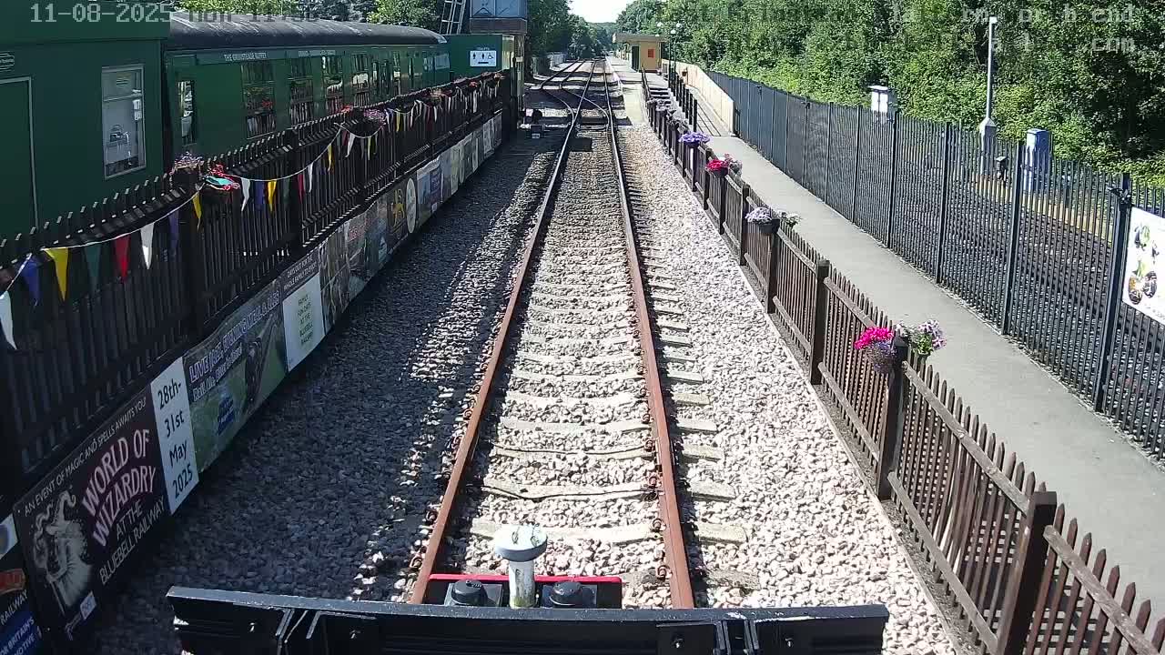East Grinstead Station Bluebell Railway Platforms North End Live Cam - Mid Sussex, East Sussex, South East, England, United Kingdom