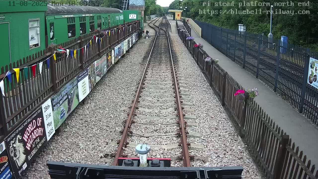 East Grinstead Station Bluebell Railway Platforms North End Live Cam - Mid Sussex, East Sussex, South East, England, United Kingdom