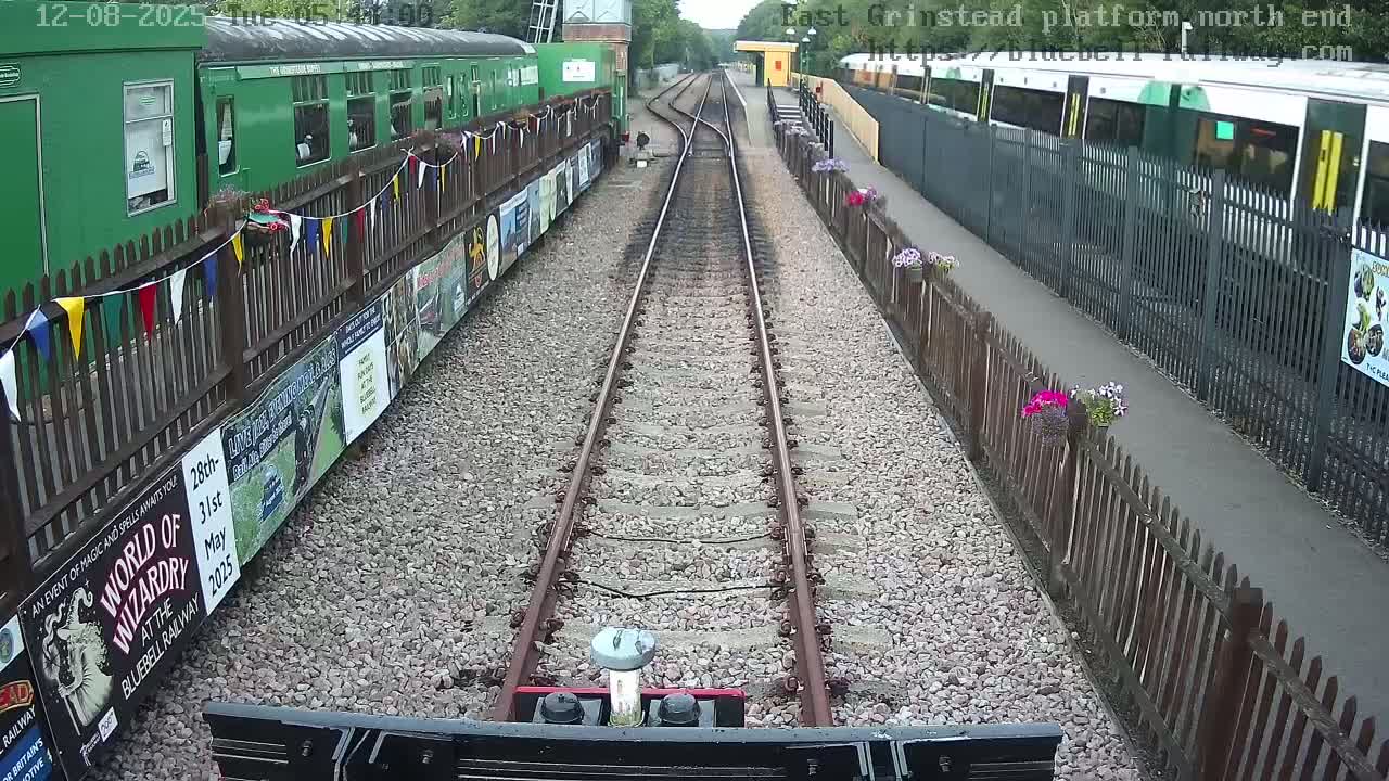 East Grinstead Station Bluebell Railway Platforms North End Live Cam - Mid Sussex, East Sussex, South East, England, United Kingdom