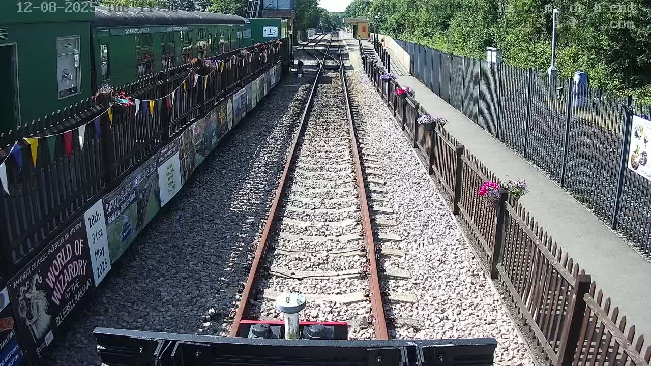 East Grinstead Station Bluebell Railway Platforms North End Live Cam - Mid Sussex, East Sussex, South East, England, United Kingdom