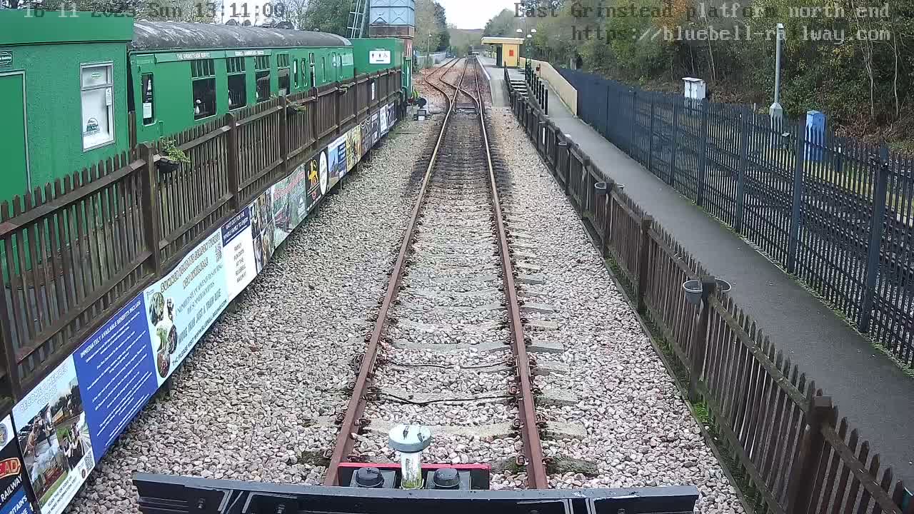 East Grinstead Station Bluebell Railway Platforms North End Live Cam - Mid Sussex, East Sussex, South East, England, United Kingdom