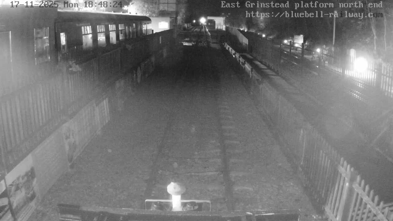 East Grinstead Station Bluebell Railway Platforms North End Live Cam - Mid Sussex, East Sussex, South East, England, United Kingdom