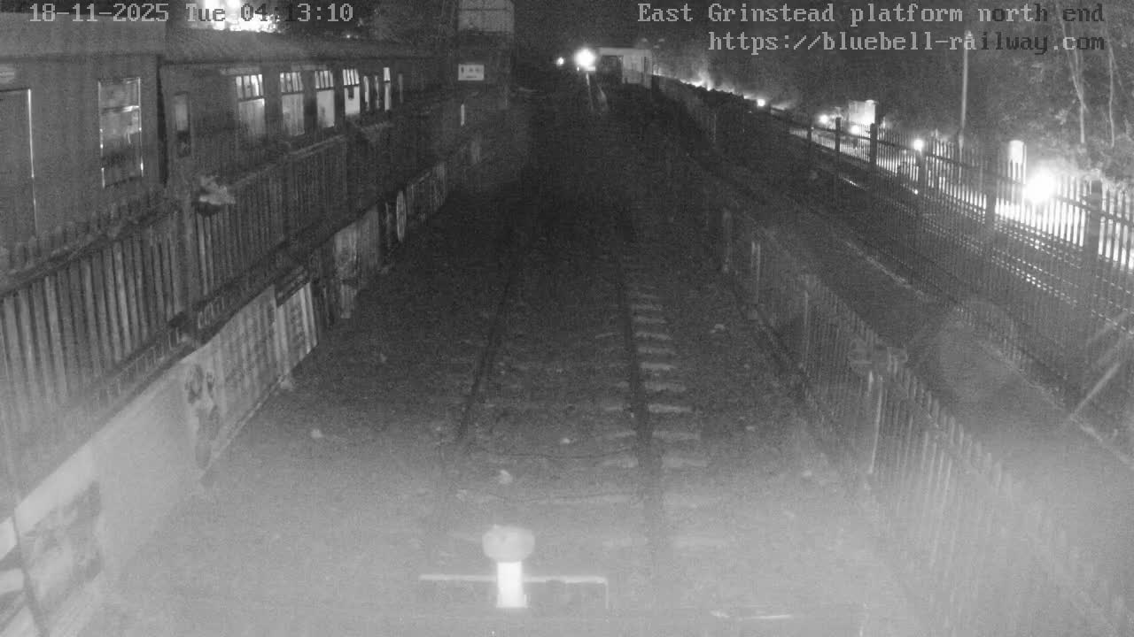 East Grinstead Station Bluebell Railway Platforms North End Live Cam - Mid Sussex, East Sussex, South East, England, United Kingdom